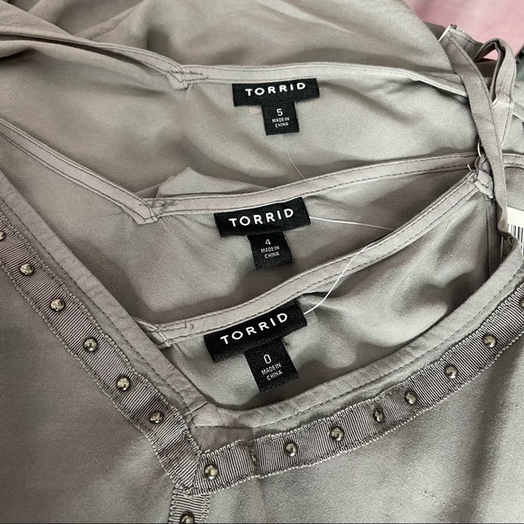 Torrid Studded Swing Cami Challis Dark Grey NWT - Picture 8 of 16